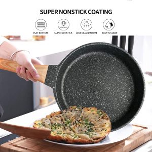  Fesha Nonstick Induction Frying Pan Set, Granite Stone Nonstick best quality fry pans